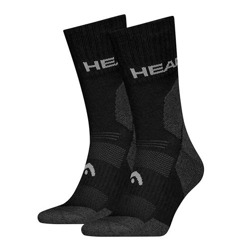 HEAD Unisex Hiking All Climates Crew Sock, Schwarz, 43-46 EU HEAD Unisex Hiking All Climates Crew Sock, Schwarz, 43-46 EU von HEAD