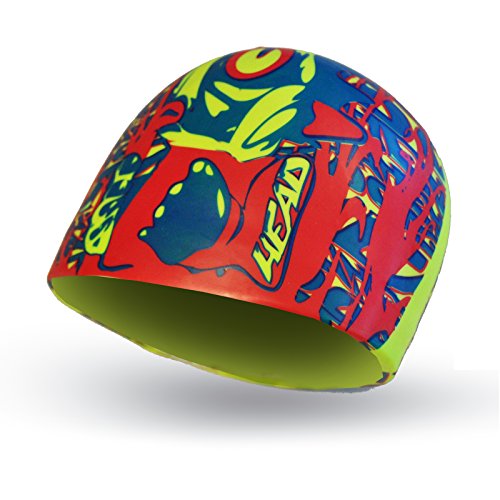 HEAD Kinder Cap Silicone Sketch Lime HEAD Kinder Cap Silicone Sketch Lime von HEAD