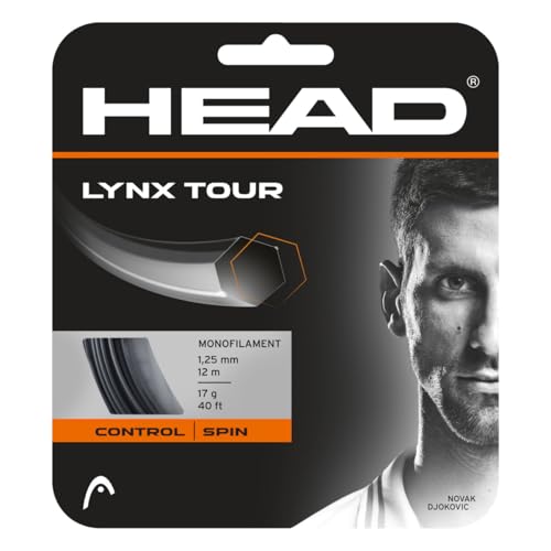 HEAD Unisex-Adult Lynx Tour Tennis-Saite, Schwarz, 1.30 mm / 16 g HEAD Unisex-Adult Lynx Tour Tennis-Saite, Schwarz, 1.30 mm / 16 g von HEAD