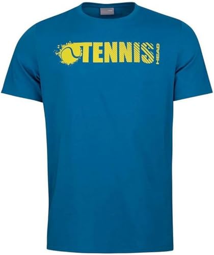 HEAD Mens Font T-Shirt B, Blue, XS von HEAD