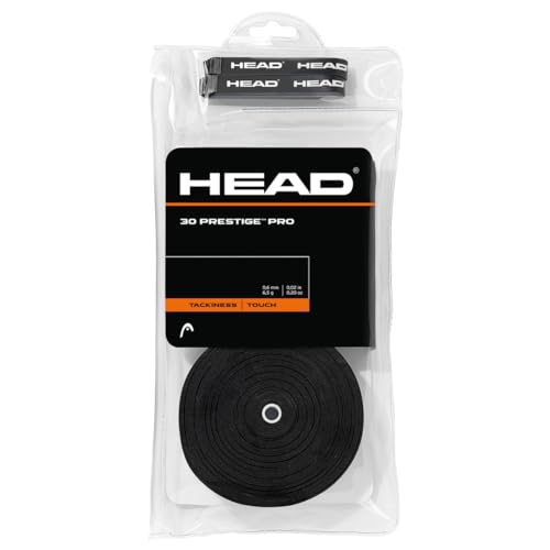 HEAD Unisex-Erwachsene 30 Prestige Pro Griffband, Black, Einheitsgröße HEAD Unisex-Erwachsene 30 Prestige Pro Griffband, Black, Einheitsgröße von HEAD