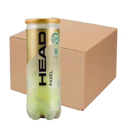 HEAD Unisex Jugend Pro S Box mit 24 Bällen Padel, gelb, M HEAD Unisex Jugend Pro S Box mit 24 Bällen Padel, gelb, M von HEAD