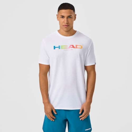HEAD Rainbow T-Shirt Men, White HEAD Rainbow T-Shirt Men, White von HEAD
