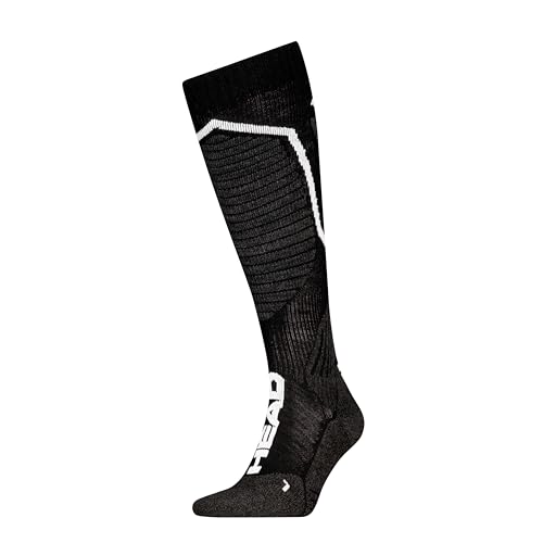 HEAD Unisex Ski Performance Kneehigh Sock, Schwarz, 35-38 EU HEAD Unisex Ski Performance Kneehigh Sock, Schwarz, 35-38 EU von HEAD