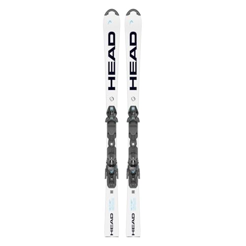 HEAD - Set Ski Wcr E.SL Rebel Team SW + Bindung FF 11 Race Jungen – Größe 132 – Weiß von HEAD