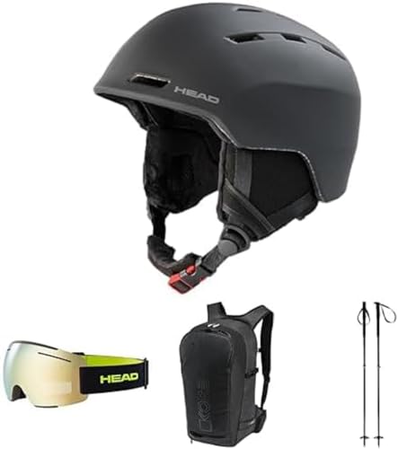 HEAD Ski Starter Set: VICO Skihelm + F-LYT Skibrille + KORE Backpack + KORE Free Tour Skistöcke HEAD Ski Starter Set: VICO Skihelm + F-LYT Skibrille + KORE Backpack + KORE Free Tour Skistöcke von HEAD