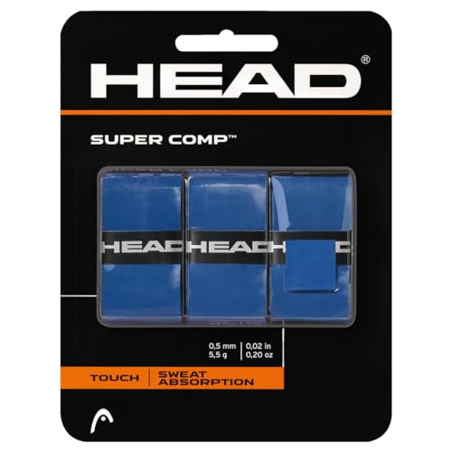 HEAD Unisex-Erwachsene Supercomp Griffband, Blue, Einheitsgröße HEAD Unisex-Erwachsene Supercomp Griffband, Blue, Einheitsgröße von HEAD
