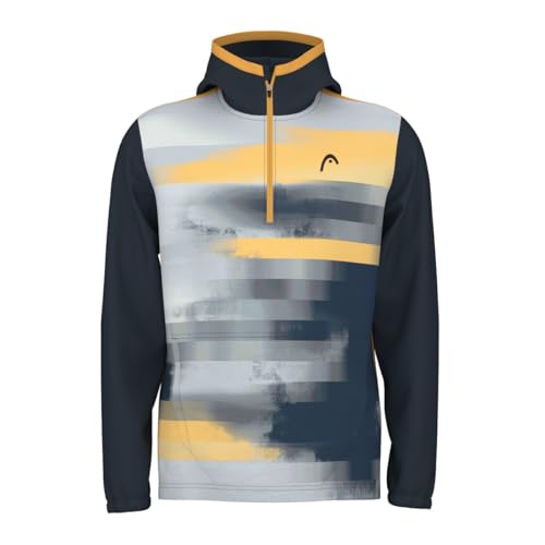 HEAD TOPSPIN Hoodie Men, Navy/Gelb von HEAD