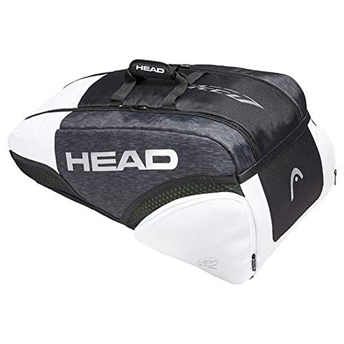 HEAD Taschen Djokovic 9R Supercombi Black White One Size HEAD Taschen Djokovic 9R Supercombi Black White One Size von HEAD