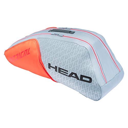 HEAD Radical 6R Tennistasche, grau/orange, 6 Racquets von HEAD