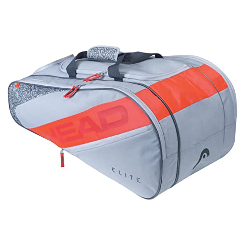 HEAD Unisex – Erwachsene Elite Allcourt Tennistasche, grau/orange, One Size von HEAD