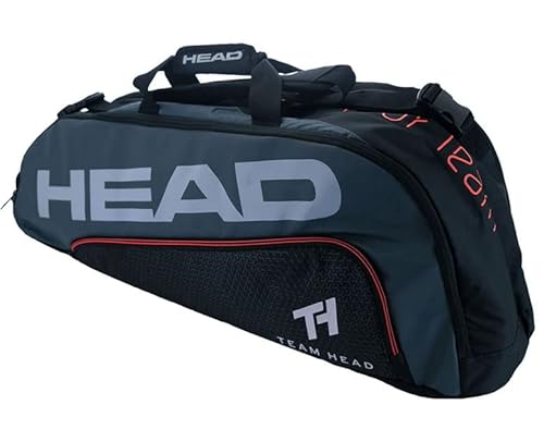 HEAD Tour Team LE Combi Tennistasche, Schwarz, Grau, 6 Stück von HEAD