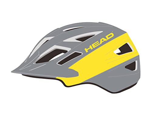 HEAD Unisex-Adult ACC103343 Helm, Grey matt/Yellow, S/M von HEAD