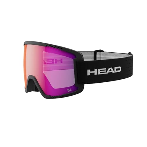 HEAD Unisex-Adult CONTEX PRO 5K Ski-und Snowboardbrille, red/Black, S HEAD Unisex-Adult CONTEX PRO 5K Ski-und Snowboardbrille, red/Black, S von HEAD