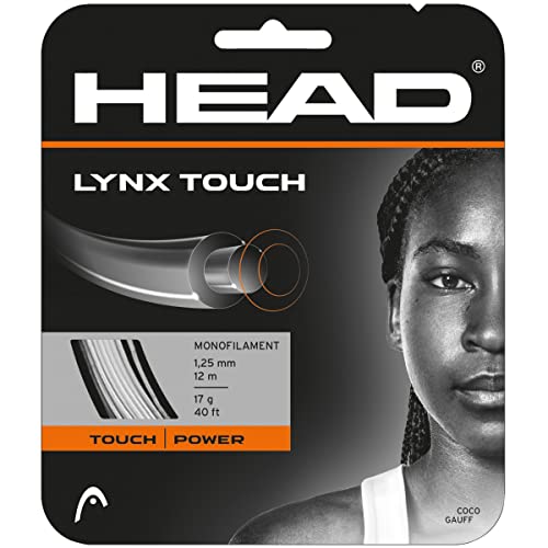 HEAD Unisex-Adult Lynx Touch Tennis-Saite, Transparent Schwarz, 1.30 mm / 16 g HEAD Unisex-Adult Lynx Touch Tennis-Saite, Transparent Schwarz, 1.30 mm / 16 g von HEAD