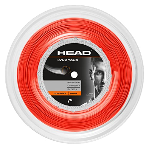 HEAD Unisex-Adult Lynx Tour Rolle Tennissaite, Orange, 1.25 mm / 17 g HEAD Unisex-Adult Lynx Tour Rolle Tennissaite, Orange, 1.25 mm / 17 g von HEAD