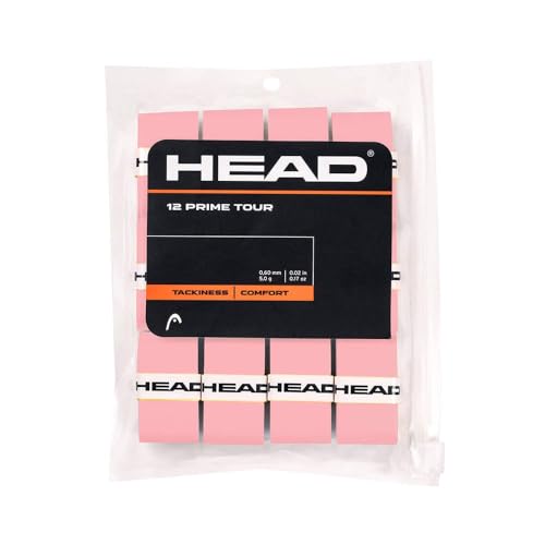 HEAD Unisex-Adult 12 Prime Tour Tennis Griffband, Pink, One Size von HEAD