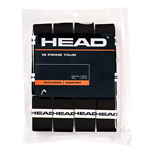 HEAD Unisex-Adult 12 Prime Tour Tennis Griffband, Schwarz, One Size HEAD Unisex-Adult 12 Prime Tour Tennis Griffband, Schwarz, One Size von HEAD