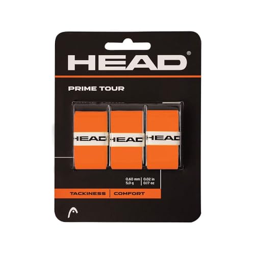 HEAD Unisex-Adult Prime Tour Tennis Griffband, Orange, One Size von HEAD