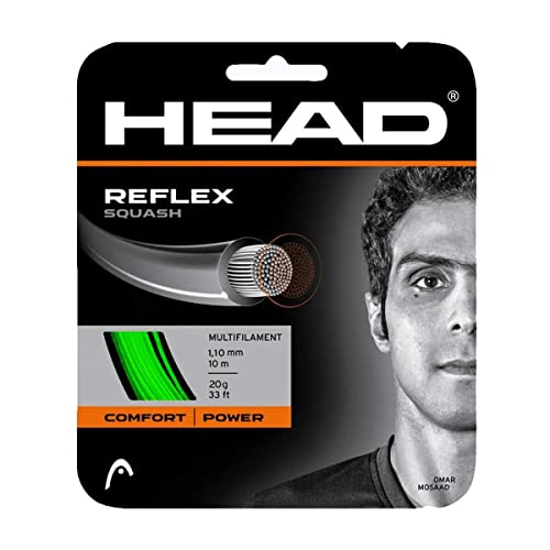 HEAD Unisex-Adult Reflex Squash Squashsaite, Green, 1.10 mm, 20 g von HEAD