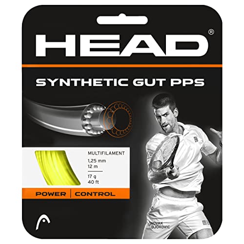 HEAD Unisex-Adult Synthetic Gut PPS Set Tennis-Saite, Gelb, 1.30 mm / 16 g HEAD Unisex-Adult Synthetic Gut PPS Set Tennis-Saite, Gelb, 1.30 mm / 16 g von HEAD