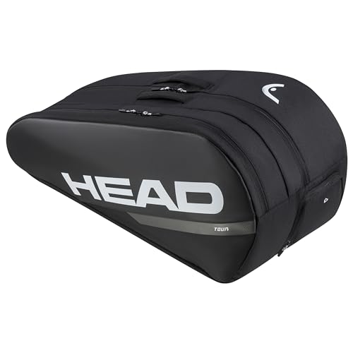 HEAD Unisex-Adult Tour Racket Bag L Tennistasche, Schwarz/Weiß, L HEAD Unisex-Adult Tour Racket Bag L Tennistasche, Schwarz/Weiß, L von HEAD