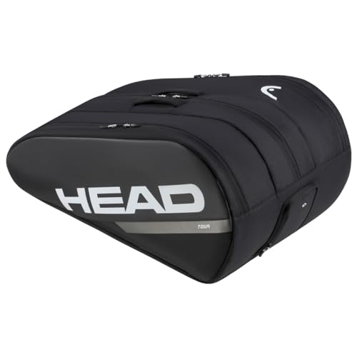 HEAD Unisex-Adult Tour Racket Bag XL Tennistasche, Schwarz/Weiß von HEAD