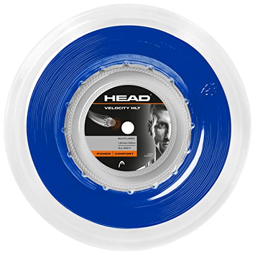 HEAD Unisex-Adult Velocity MLT Rolle Tennis-Saite, Blau, 1.25 mm / 17 g von HEAD