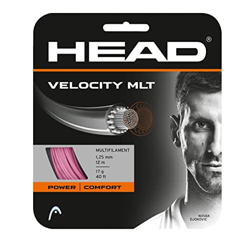 HEAD Unisex-Adult Velocity MLT Set Tennis-Saite, Pink, 1.35 mm / 15L g HEAD Unisex-Adult Velocity MLT Set Tennis-Saite, Pink, 1.35 mm / 15L g von HEAD