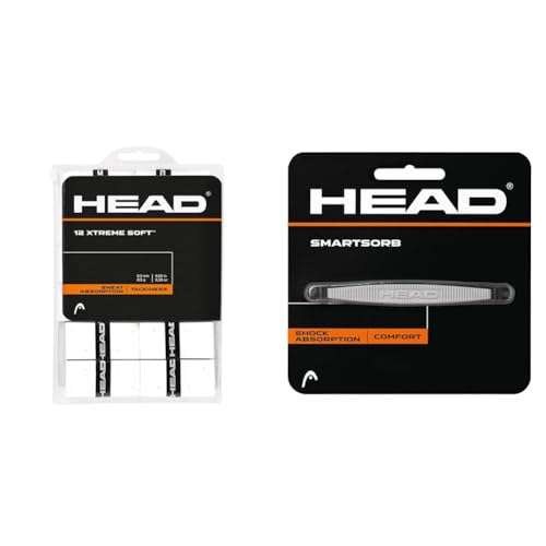 HEAD Unisex-Erwachsene 12 Xtremesoft Griffband, White, Einheitsgröße & Smartsorb von HEAD