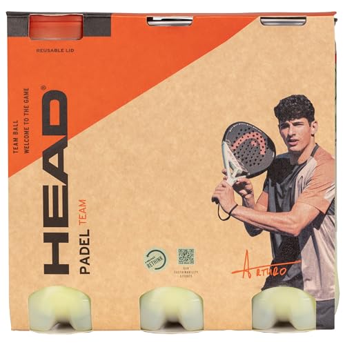 HEAD Unisex – Erwachsene 3B PADEL-6DZ Padelball, Gelb, Multipack: 3 Bälle HEAD Unisex – Erwachsene 3B PADEL-6DZ Padelball, Gelb, Multipack: 3 Bälle von HEAD