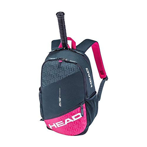 HEAD Unisex-Erwachsene Elite Backpack Tennistasche, anthrazit/pink, Einheitsgröße von HEAD