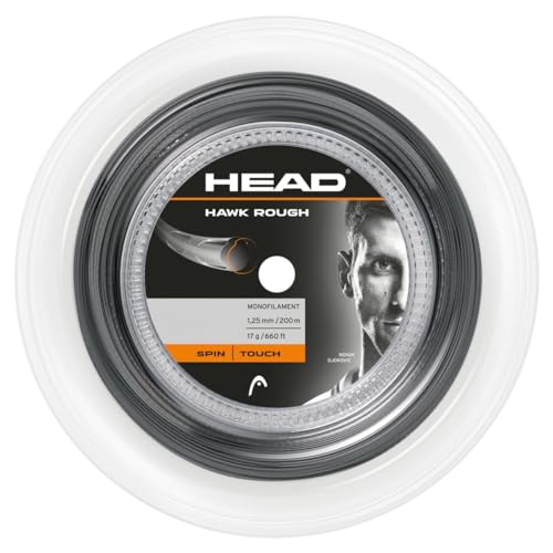 HEAD Unisex – Erwachsene Hawk Rough Rolle 200 Tennis-Saite, Anthracite, 16 HEAD Unisex – Erwachsene Hawk Rough Rolle 200 Tennis-Saite, Anthracite, 16 von HEAD
