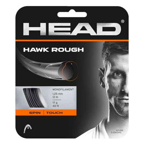 HEAD Unisex-Erwachsene Hawk Rough Tennis-Saite, Anthracite, 17 HEAD Unisex-Erwachsene Hawk Rough Tennis-Saite, Anthracite, 17 von HEAD