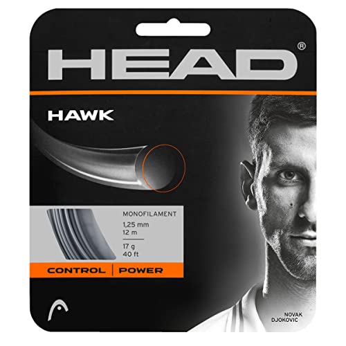 HEAD Unisex-Erwachsene Hawk Set Tennis-Saite, Grey, 18 HEAD Unisex-Erwachsene Hawk Set Tennis-Saite, Grey, 18 von HEAD