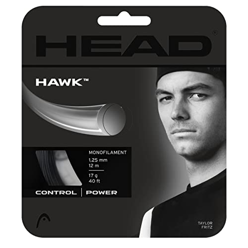 HEAD Unisex-Erwachsene Hawk Set Tennis-Saite, schwarz, 17 HEAD Unisex-Erwachsene Hawk Set Tennis-Saite, schwarz, 17 von HEAD