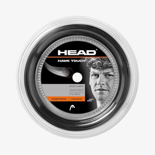 HEAD Unisex-Erwachsene Hawk Touch Rolle 120 Tennis-Saite, Anthracite, 18 von HEAD