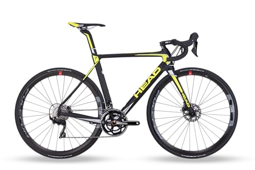 HEAD Unisex - Adult I-Speed Team Road Bike, Matt Black/Yellow, 54 HEAD Unisex - Adult I-Speed Team Road Bike, Matt Black/Yellow, 54 von HEAD