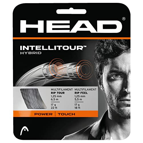 HEAD Unisex-Erwachsene Intellitour Set Tennis-Saite, Grey, 16 von HEAD
