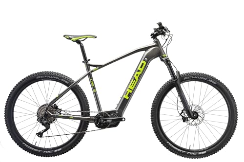 HEAD Unisex - Adult Lagos Ride Electric Mountain Bike, Grey Metallic/Green, 55 HEAD Unisex - Adult Lagos Ride Electric Mountain Bike, Grey Metallic/Green, 55 von HEAD