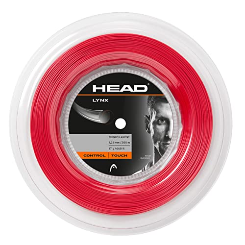 HEAD Unisex-Erwachsene Lynx Rolle Tennis-Saite, red, 18 HEAD Unisex-Erwachsene Lynx Rolle Tennis-Saite, red, 18 von HEAD