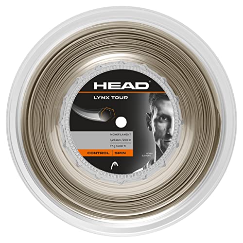 HEAD Unisex-Erwachsene Lynx Tour Reel Tennis-Saite, Champagne, 16 von HEAD