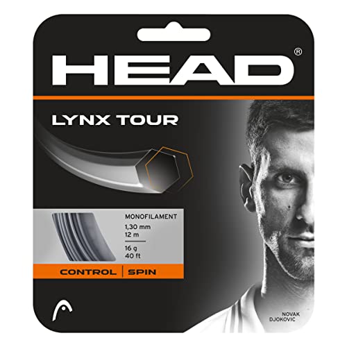 HEAD Unisex-Erwachsene Lynx Tour Tennis-Saite, grau, 16 von HEAD