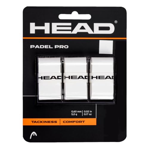 HEAD Unisex-Adult Padel Pro Griffband, Weiß, One Size HEAD Unisex-Adult Padel Pro Griffband, Weiß, One Size von HEAD
