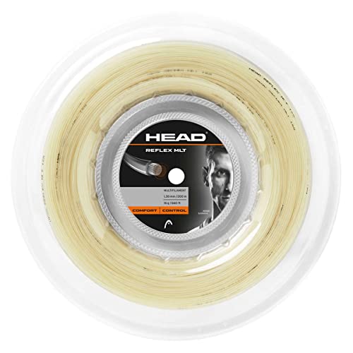 HEAD Unisex-Erwachsene Reflex MLT Rolle Tennis-Saite, Natural, 16 HEAD Unisex-Erwachsene Reflex MLT Rolle Tennis-Saite, Natural, 16 von HEAD