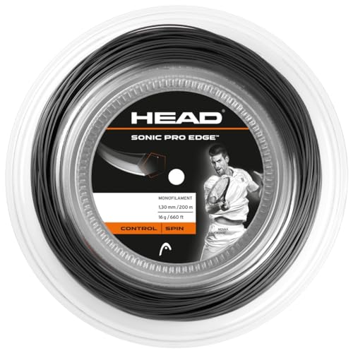 HEAD Unisex-Erwachsene Sonic Pro Edge Rolle Tennis-Saite, Anthracite, 17 HEAD Unisex-Erwachsene Sonic Pro Edge Rolle Tennis-Saite, Anthracite, 17 von HEAD