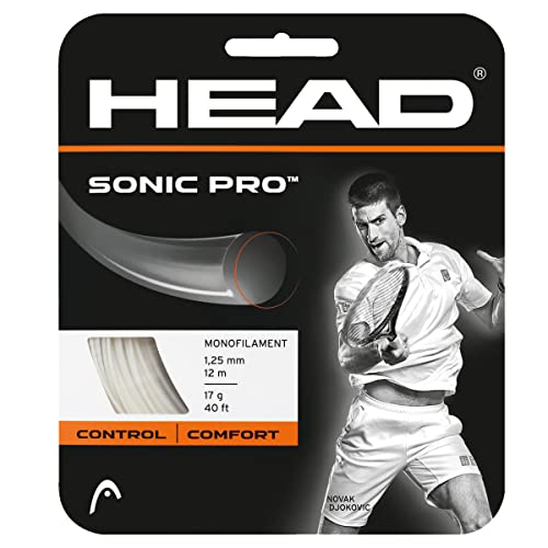 HEAD Unisex-Erwachsene Sonic Pro Set Tennis-Saite, White, 16 HEAD Unisex-Erwachsene Sonic Pro Set Tennis-Saite, White, 16 von HEAD