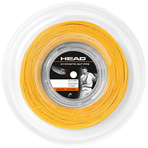 HEAD Unisex-Erwachsene Synthetic Gut PPS Rolle Tennis-Saite, Gold, 17 von HEAD