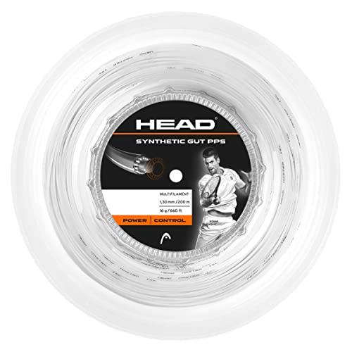 HEAD Unisex-Erwachsene Synthetic Gut PPS Rolle Tennis-Saite, White, 18 HEAD Unisex-Erwachsene Synthetic Gut PPS Rolle Tennis-Saite, White, 18 von HEAD