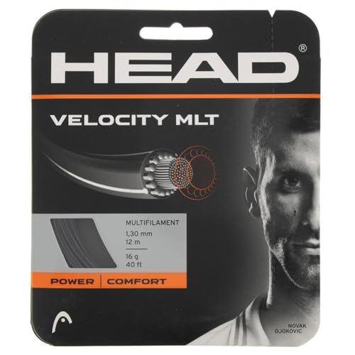 HEAD Unisex-Erwachsene Velocity MLT Set Tennis-Saite, Black, 16 HEAD Unisex-Erwachsene Velocity MLT Set Tennis-Saite, Black, 16 von HEAD